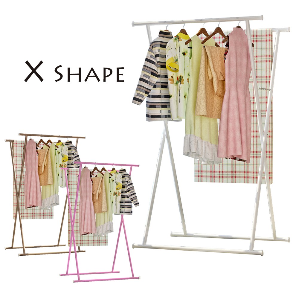 X52 X Shape Cloth Hanger Garment Organizer Steel Rack X52 X Shape Cloth Hanger Garment Organizer Steel Rack