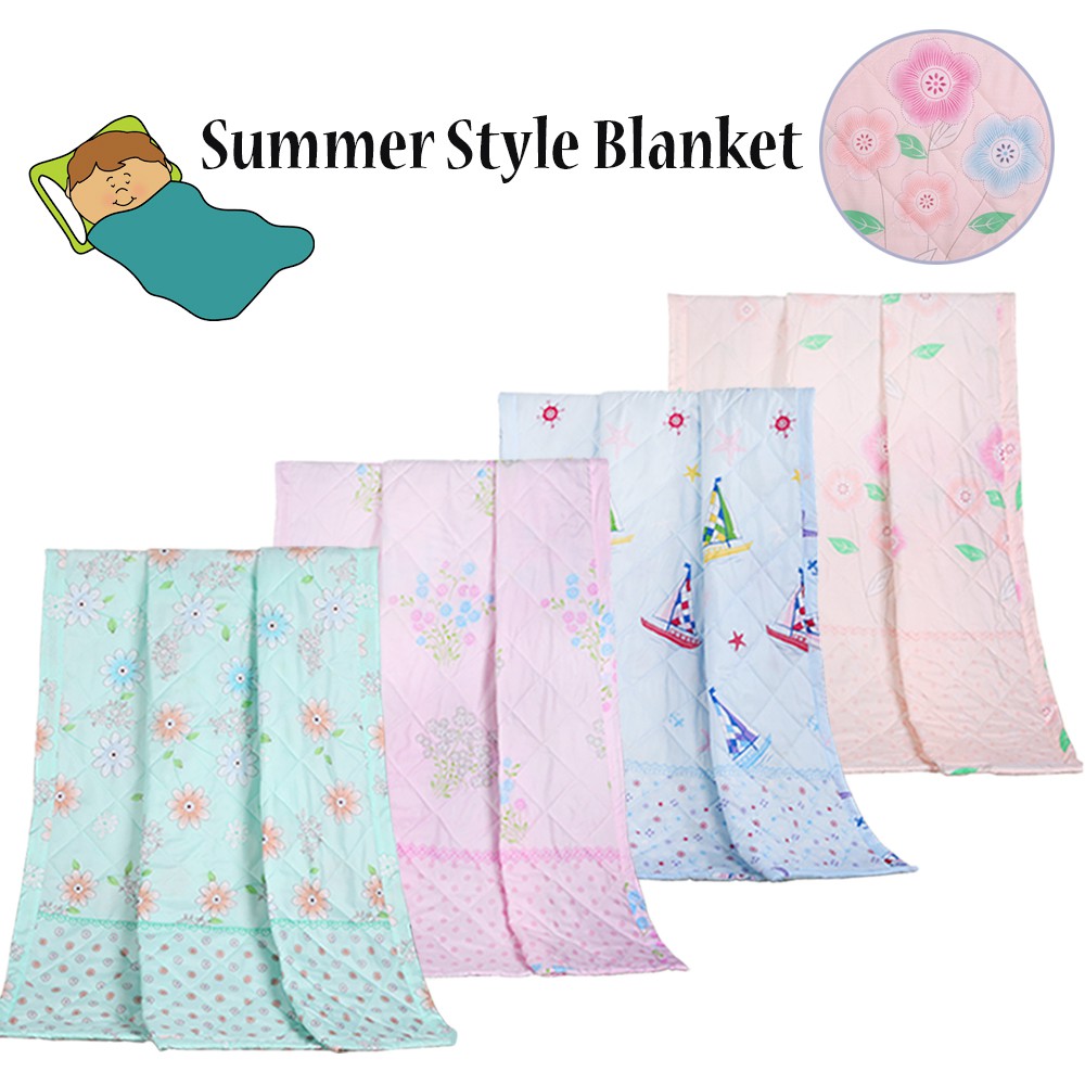 Summer Style Soft Silky Flannel Blanket (Random Colour) Summer Style Soft Silky Flannel Blanket (Random Colour)