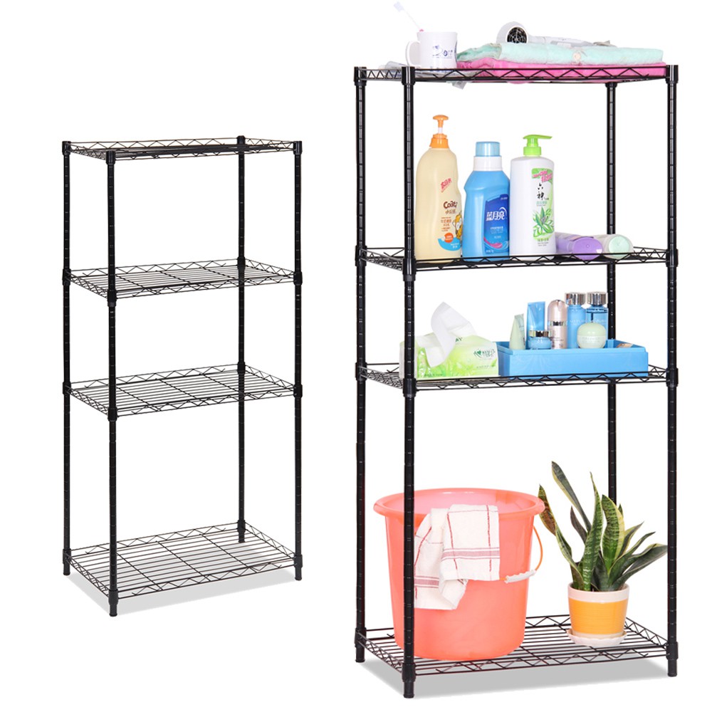ZT194 4 Tiers Compartment Corner Stand Steel Rack ZT194 4 Tiers Compartment Corner Stand Steel Rack