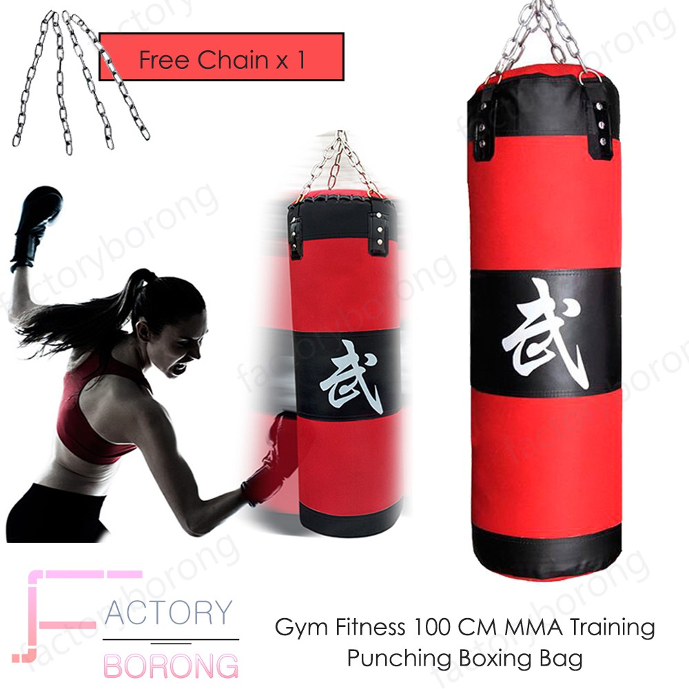 Borong Best! Gym Fitness 100 Cm MMA Training Punching Boxing Bag Borong Best! Gym Fitness 100 Cm MMA Training Punching Boxing Bag