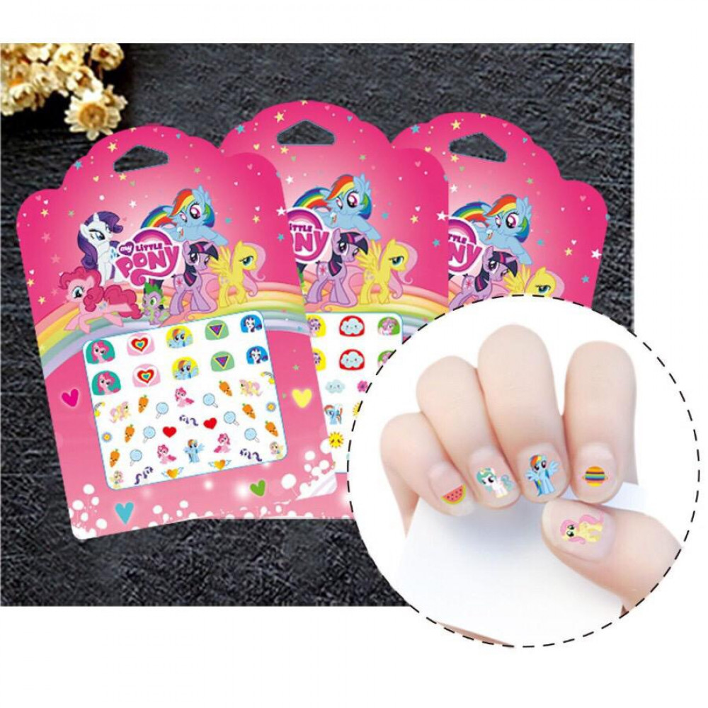 Little Pony Nail Sticker (2 In 1) X 2 Pcs Little Pony Nail Sticker (2 In 1) X 2 Pcs