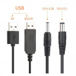 Breast Pump USB Cable 5v, 9v ,12v (5.5mm)