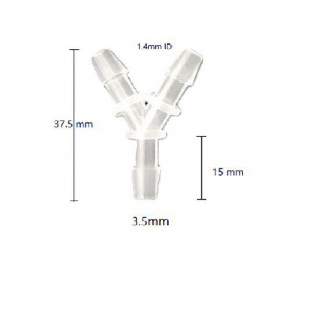 Y Tubing Connector- 3.5, 4.0, 4.5mm Y Tubing Connector- 3.5, 4.0, 4.5mm