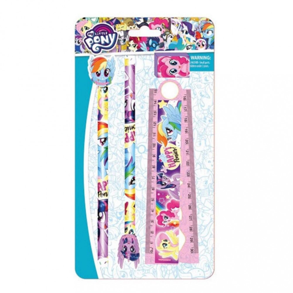Little Pony Stationery Set Pencil With Eraser Top