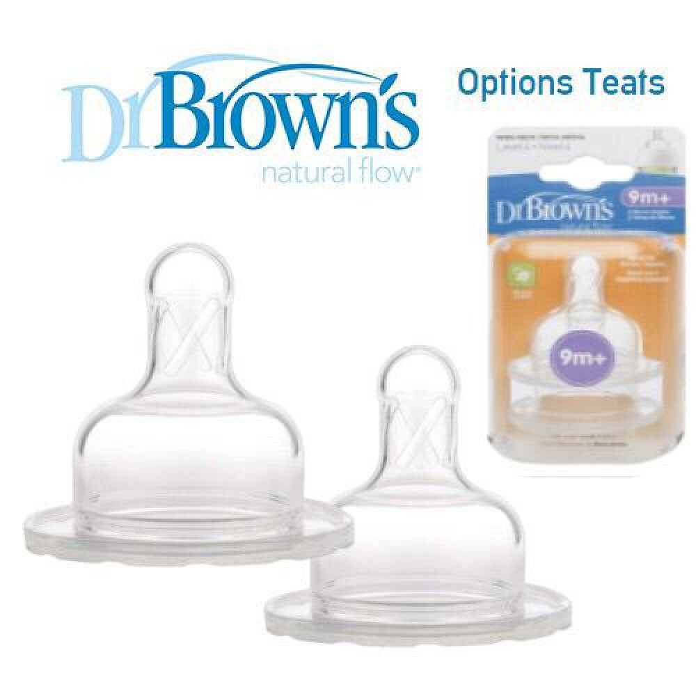 Dr Brown's Options Teats (Level 4) Wide Neck X 2 Pcs