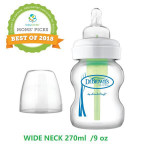 Dr. Brown’s OPTIONS 9 Oz/ 270ml Wide PP Neck Bottle X1 Pc