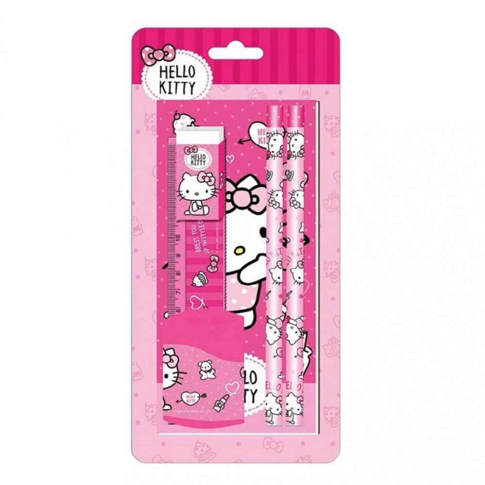 Sanrio Hello Kitty Stationery Set Pencil With Eraser