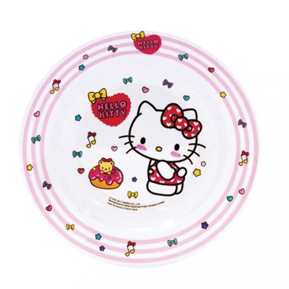 Sanrio Hello Kitty Melamine Deep Plate 8 Inches Sanrio Hello Kitty Melamine Deep Plate 8 Inches