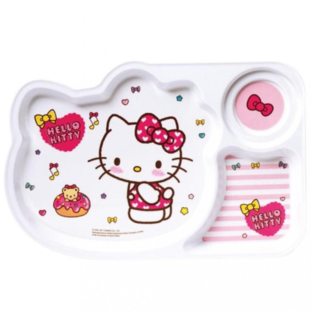 Sanrio Hello Kitty Melamine Section Tray 12 Inches Sanrio Hello Kitty Melamine Section Tray 12 Inches