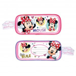 Disney Minnie 5pcs Transparent Square Pencil Bag Set - Pink Colour