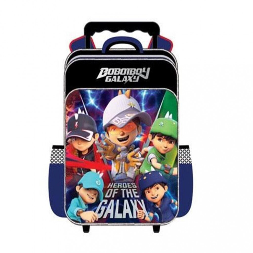 Boboiboy Galaxy Primary School Trolley Bag - Heroes Of The Galaxy