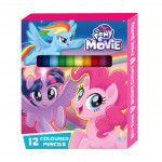 Little Pony 12pcs Short Colour Pencil - Pink Colour