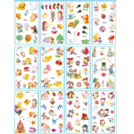 Kids Temporary Tattoo Cartoon Stickers x 3 pcs