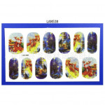 Woman Christmas Nail Sticker x 1pc