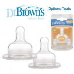 Dr Brown's Options Teats (Level 3) Wide/ Narrow Neck x 2 pcs