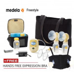 1 YR Local Warranty Medela Freestyle breast pump set with hands free bra