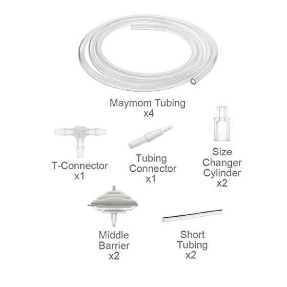 Maymom Tubing Kit for Freemie Cups to Connect to Medela /Spectra Pump
