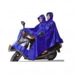 Motorcycle dual hooded waterproof raincoat XXXL