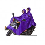 Motorcycle dual hooded waterproof raincoat XXXL