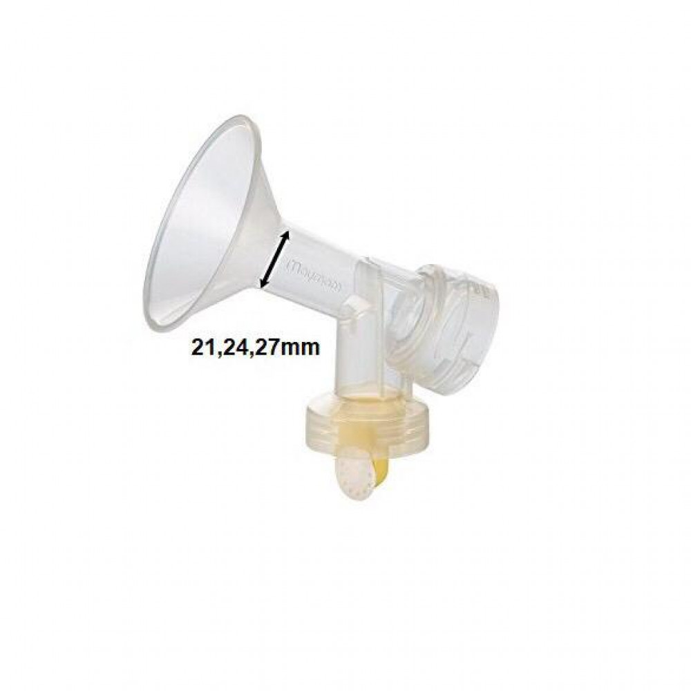 Maymom one piece breastshield valve and membrane for medela