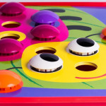 Button Art Mushroom Nail (preschool games kid toy)