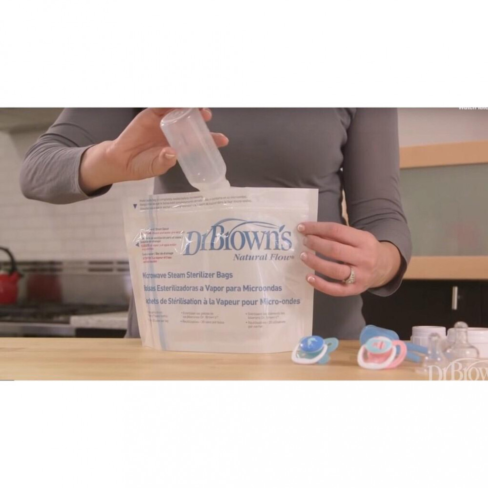 Dr Brown's Microwave Steam Steriliser Bags x 5 pcs