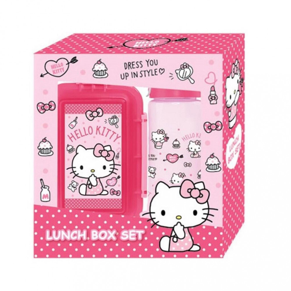 Sanrio Hello Kitty Lunch Box and Bottle Gift Set Sanrio Hello Kitty Lunch Box and Bottle Gift Set