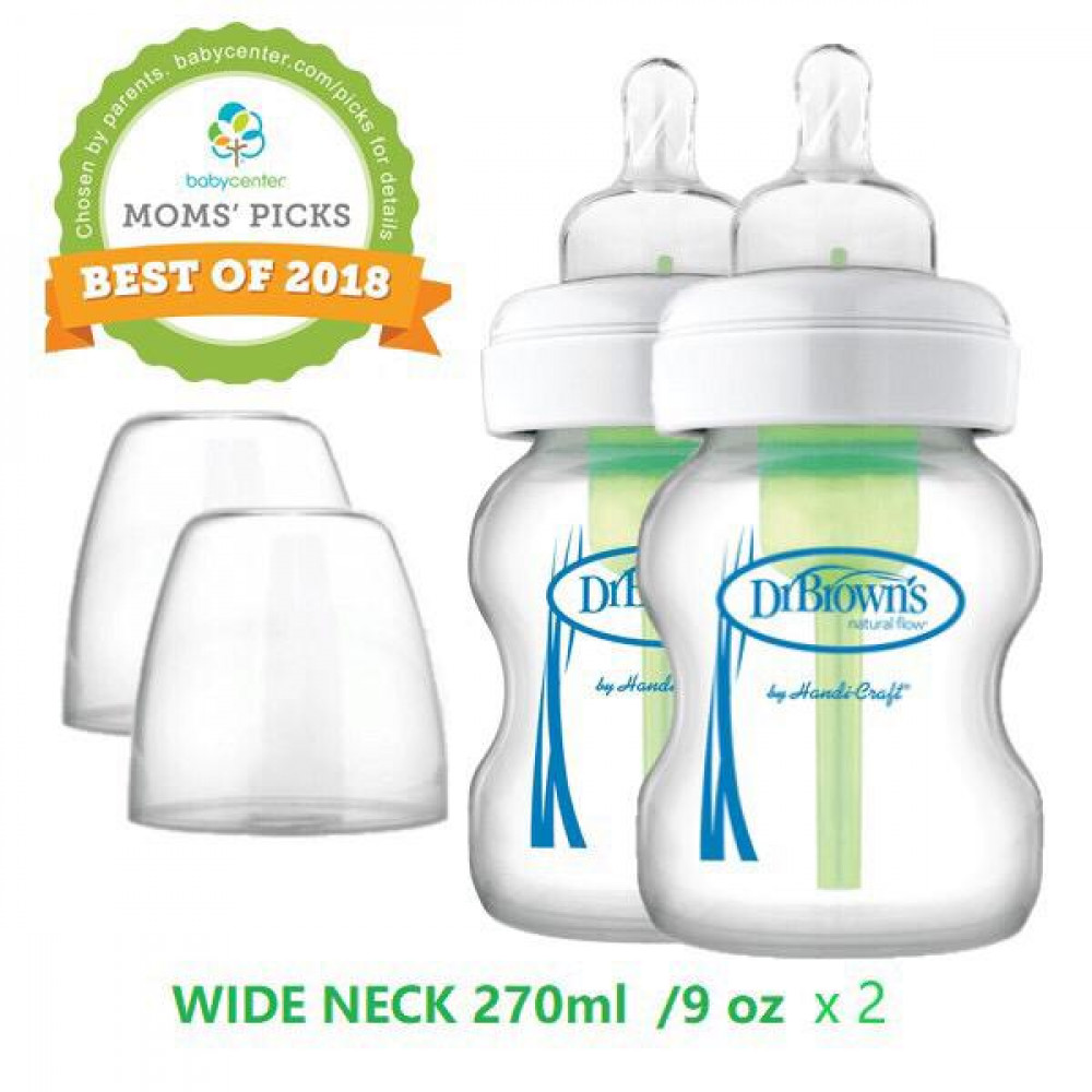 Dr. Brown's Options Wide Neck Bottles Twin Pack (270ml x 2)