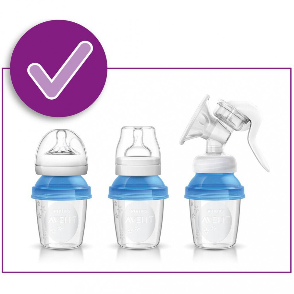 Sippy Cup Conversion Kit For Philips Avent Natural Baby Bottles, Soft Straw Top And Weighted Sippy Cup Transition Kit With Handles For Kids, Pack Of 3