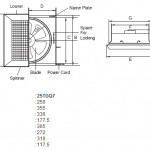 KDK 25TGQ7 Ceiling Mounted Ventilating Fan