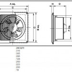 KDK 20CQT1 Ceiling Mounted Ventilating Fan