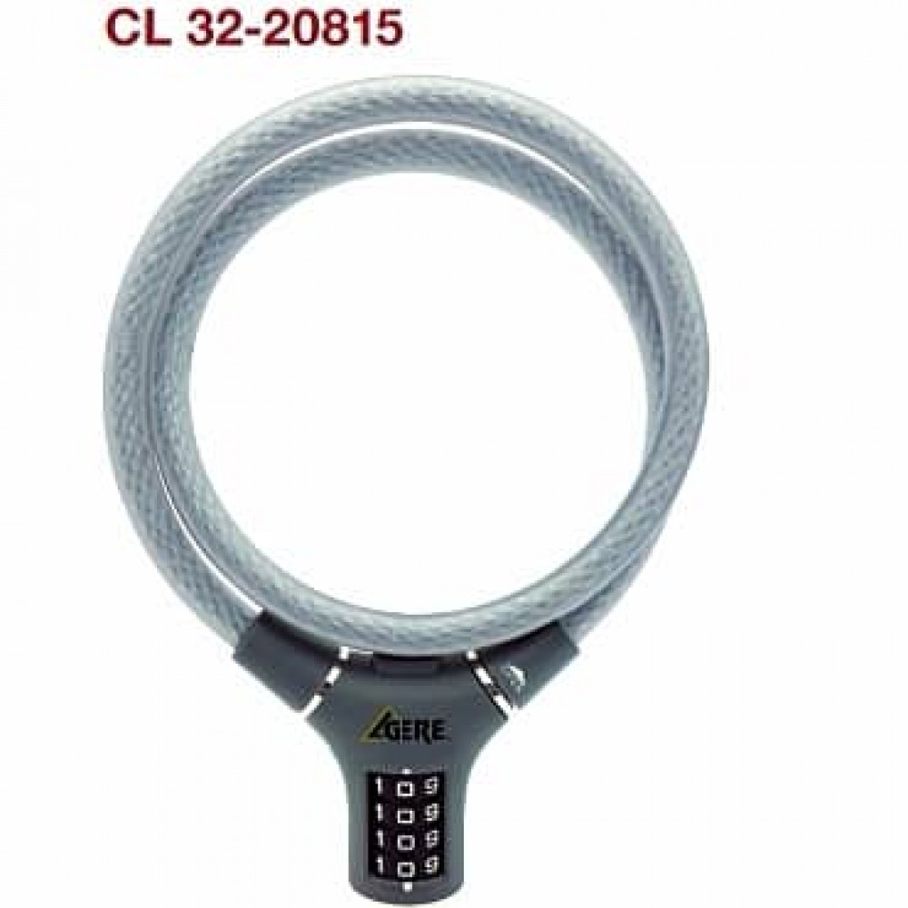 GERE CL32-20815 BICYCLE CABLE COMBINATION LOCK