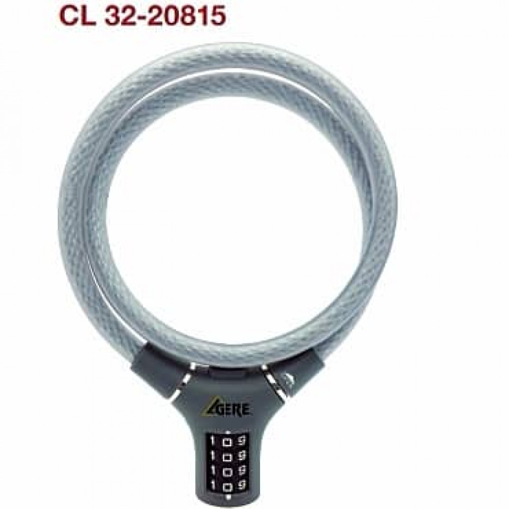 GERE CL32-20815 BICYCLE CABLE COMBINATION LOCK GERE CL32-20815 BICYCLE CABLE COMBINATION LOCK