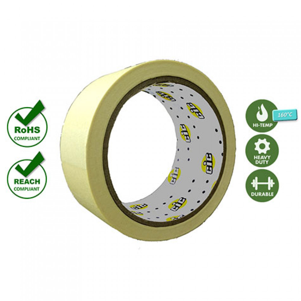 Apollo M502 Premium High Temperature Masking Tape (∼16.5MTR) available in [ 18mm | 24mm | 36mm | 48mm ]