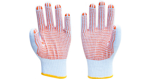 Mechanix 45/294 Blue Dot Grip White Cotton Grip Gloves One Size Fits Most Adult Mechanix 45/294 Blue Dot Grip White Cotton Grip Gloves One Size Fits Most Adult