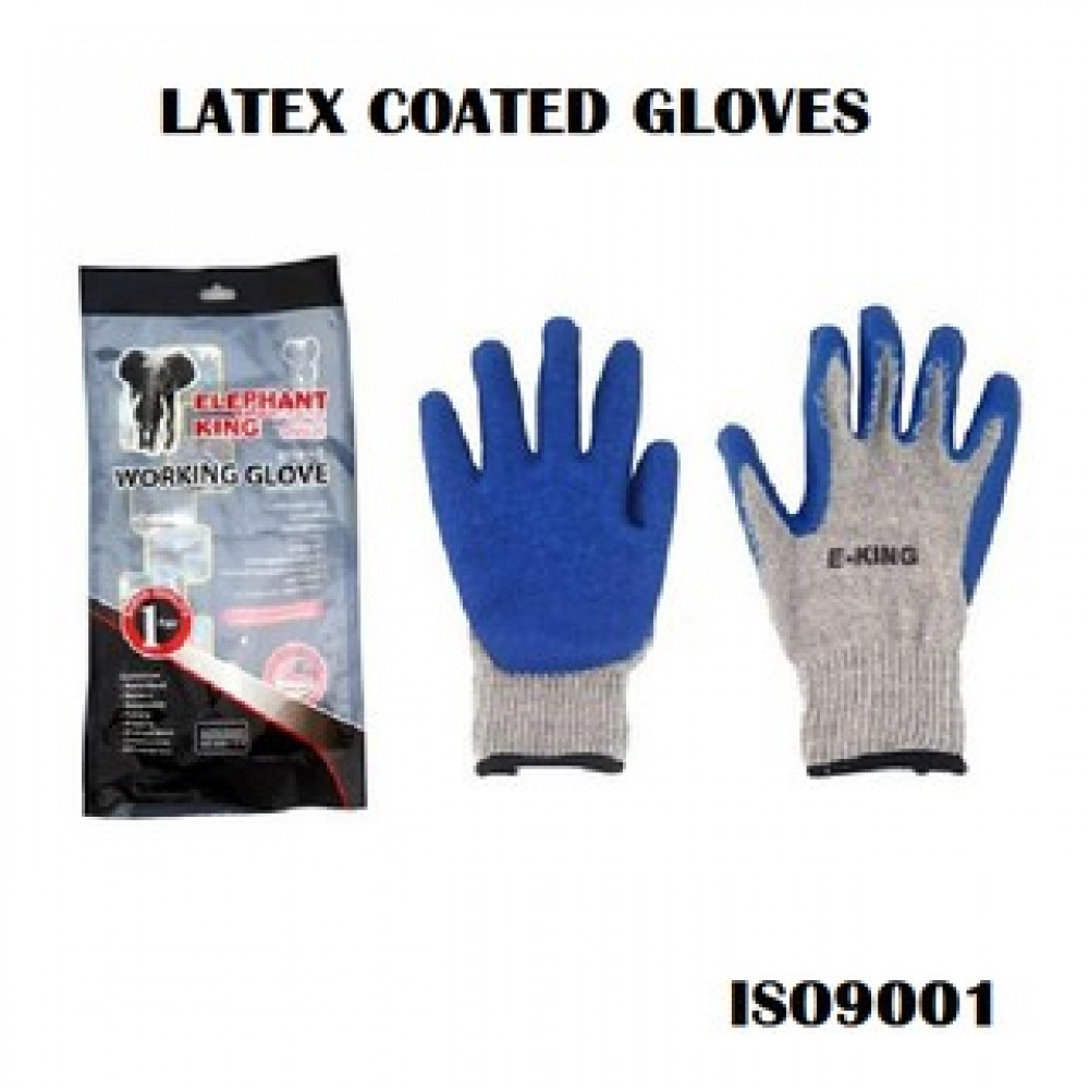 ELEPHANT KING PROGLASS 100 LATEX COATED GLOVES with RUBBER GRIP