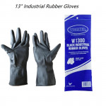 WORKER Black Industrial Rubber Gloves
