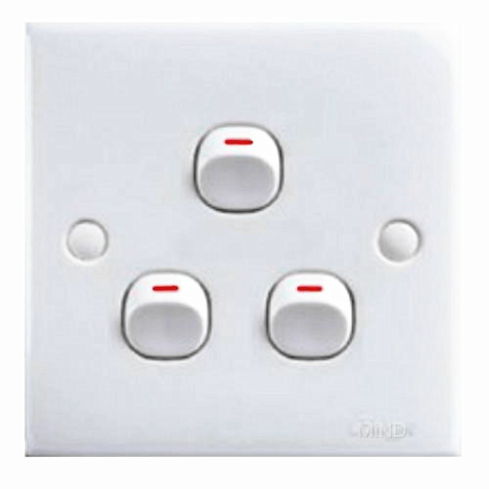 2K103-1W 3 Gang 1 Way Switch 2K103-1W 3 Gang 1 Way Switch