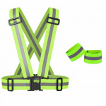 Safety High Visibility Adjustable Reflective Vest (Neon Green)