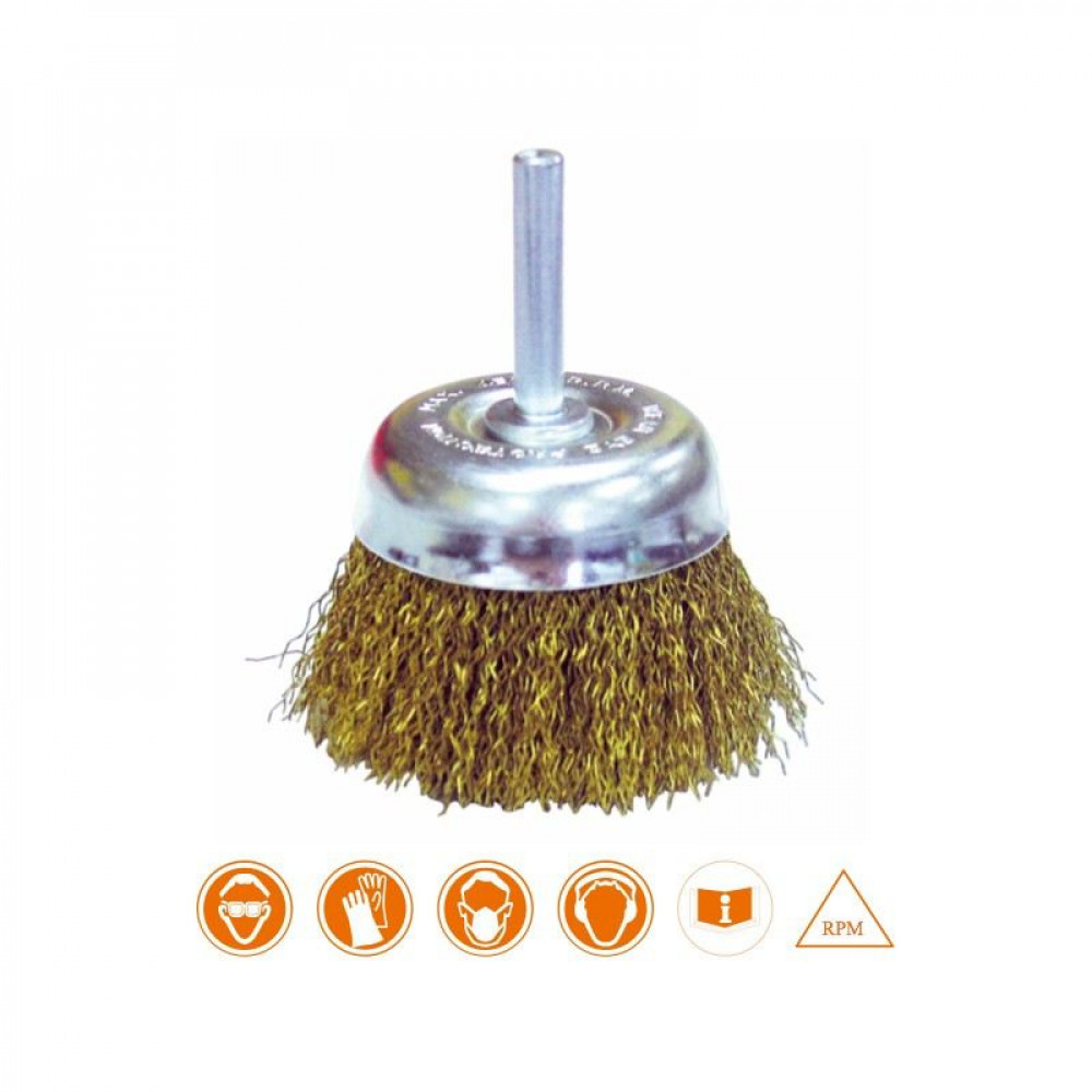 MK-WEL-13003 CUP BRUSH WITH SHANK (For use on drills and high speed electric tools) MK-WEL-13003 CUP BRUSH WITH SHANK (For use on drills and high speed electric tools)
