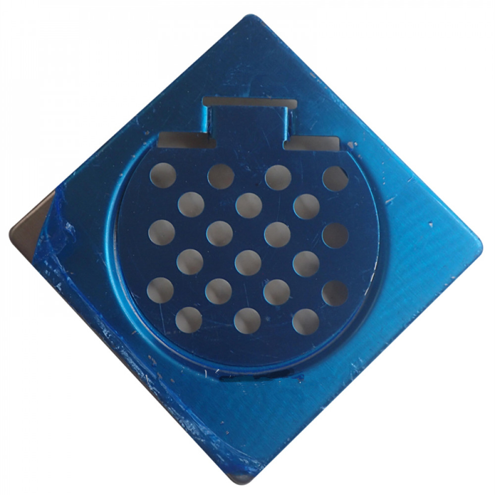VAGO STAINLESS STEEL FLOOR TRAP GRATING 4" X 4" 100MM VAGO STAINLESS STEEL FLOOR TRAP GRATING 4" X 4" 100MM