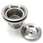 2 1/2'' HIGH QUALITY STAINLESS STEEL SINK BOWL WASTE STRAINER WITH BASKET