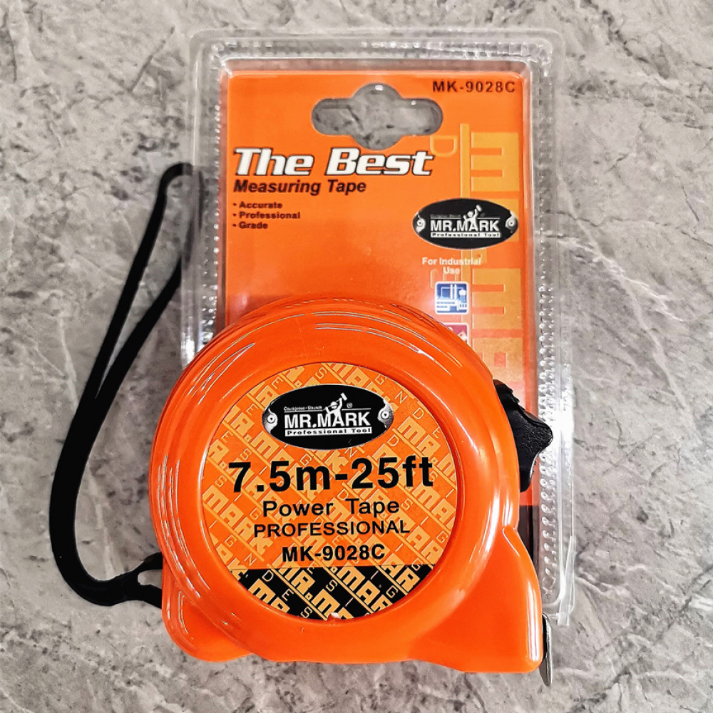 MR.MARK 7.5M/25ft ABS Steel Measuring Tape