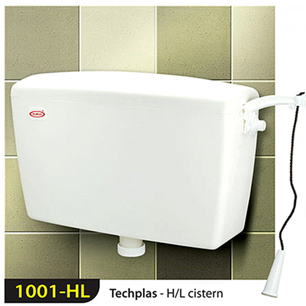 Techplas 1001-HL Techplas II Low Level Plastic Cistern 9 liters (WHITE)
