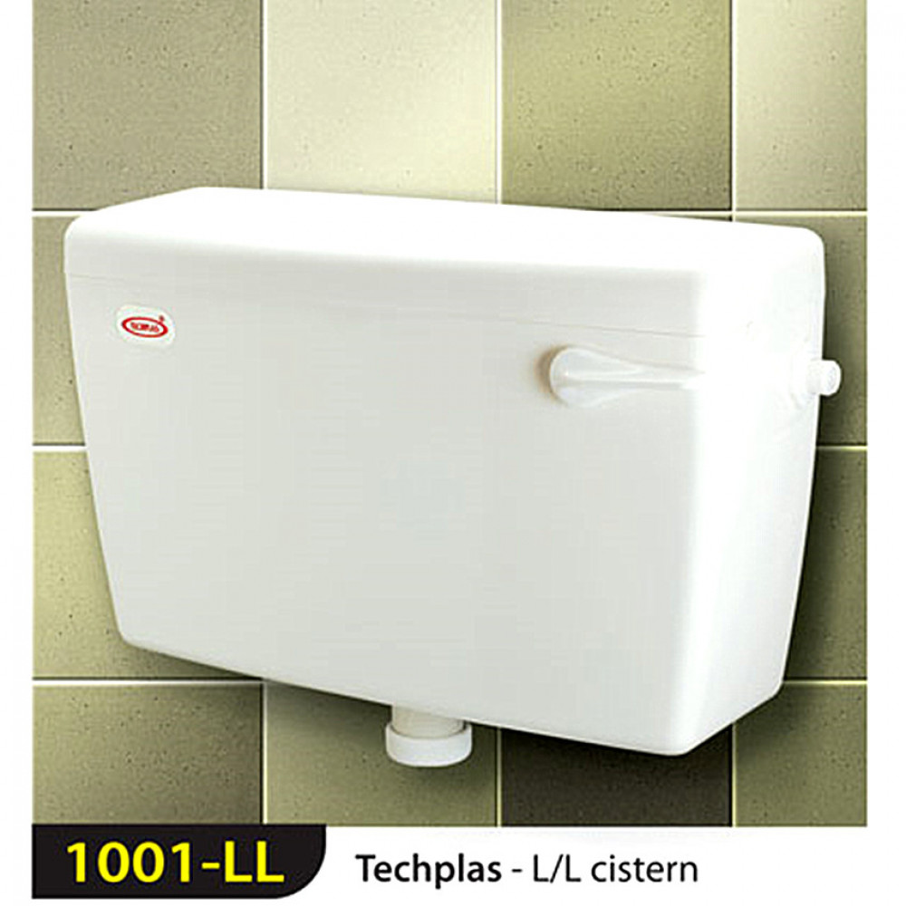 Techplas 1001-LL Techplas Low Level Plastic Cistern 9 liters (WHITE) Techplas 1001-LL Techplas Low Level Plastic Cistern 9 liters (WHITE)