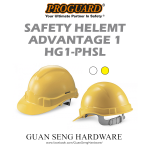 PROGUARD SAFETY HELMET Sirim Certified ( HG1-PHLS )