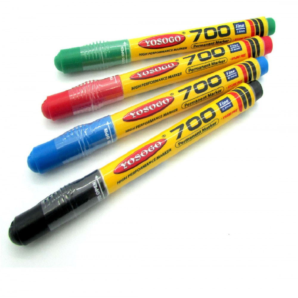 Yosogo Permanent Marker Mini Marker Pocket Size Marker Pens 700 Fine