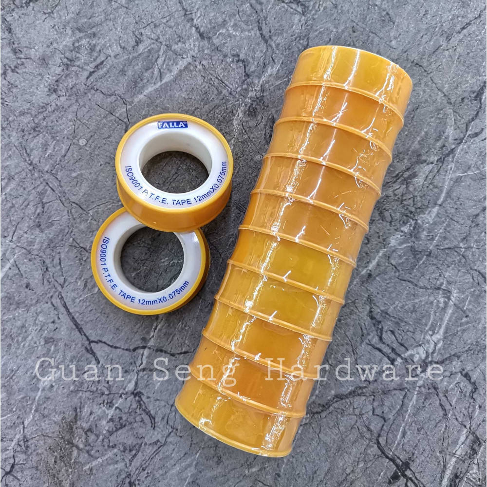 PTFE PVC Thread Sealing Tape 12mm x 0.075mm