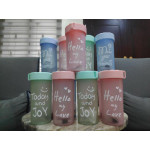 [Ready Stock] transparent water bottle 360ml 磨砂水壶