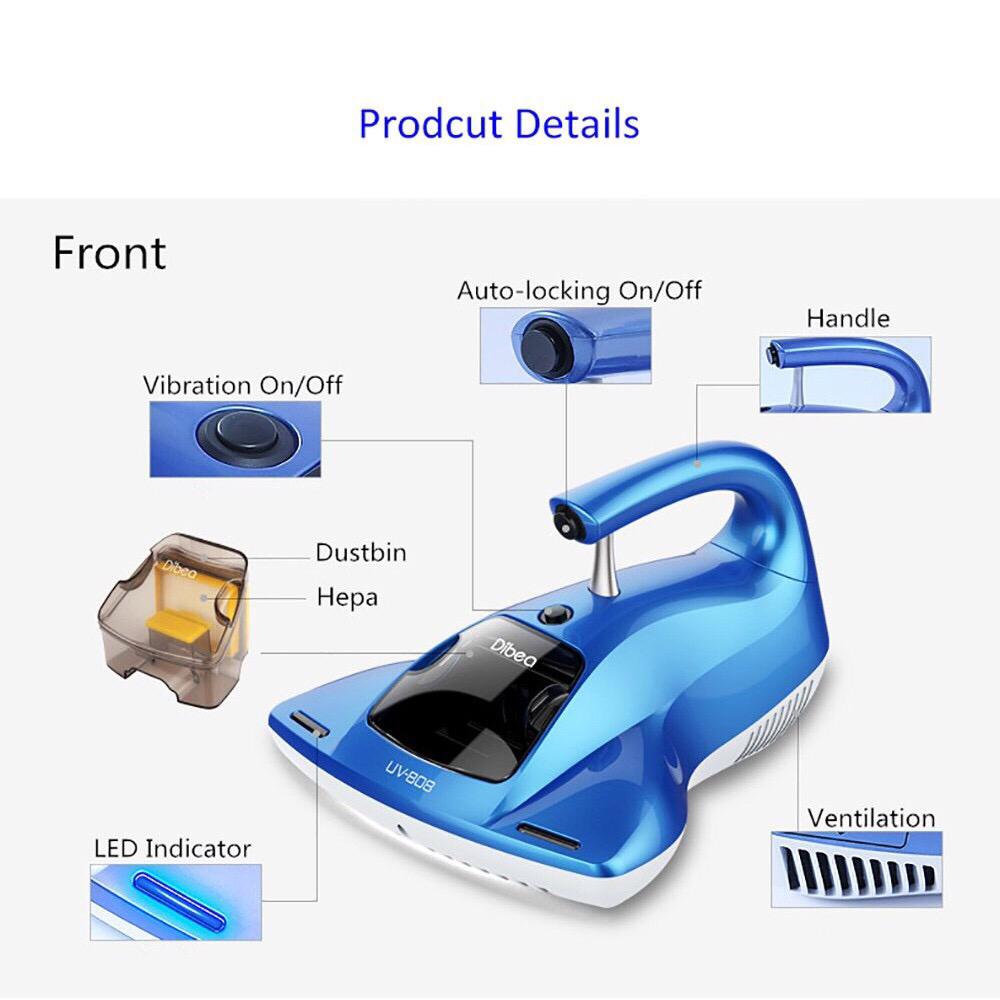 Dibea UV 808 UV Vacuum Cleaner Dust Mite Killer